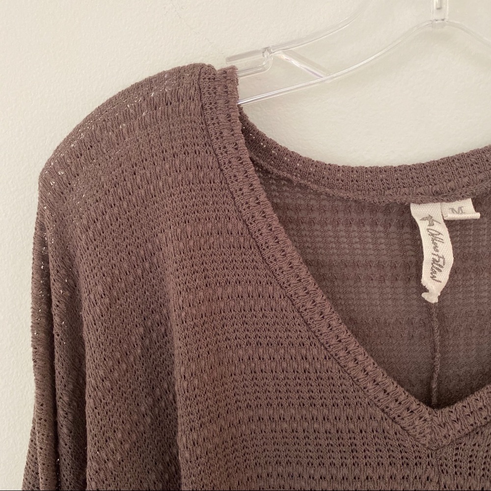 Others Follow Draped Fringe Poncho Size Medium - image 5